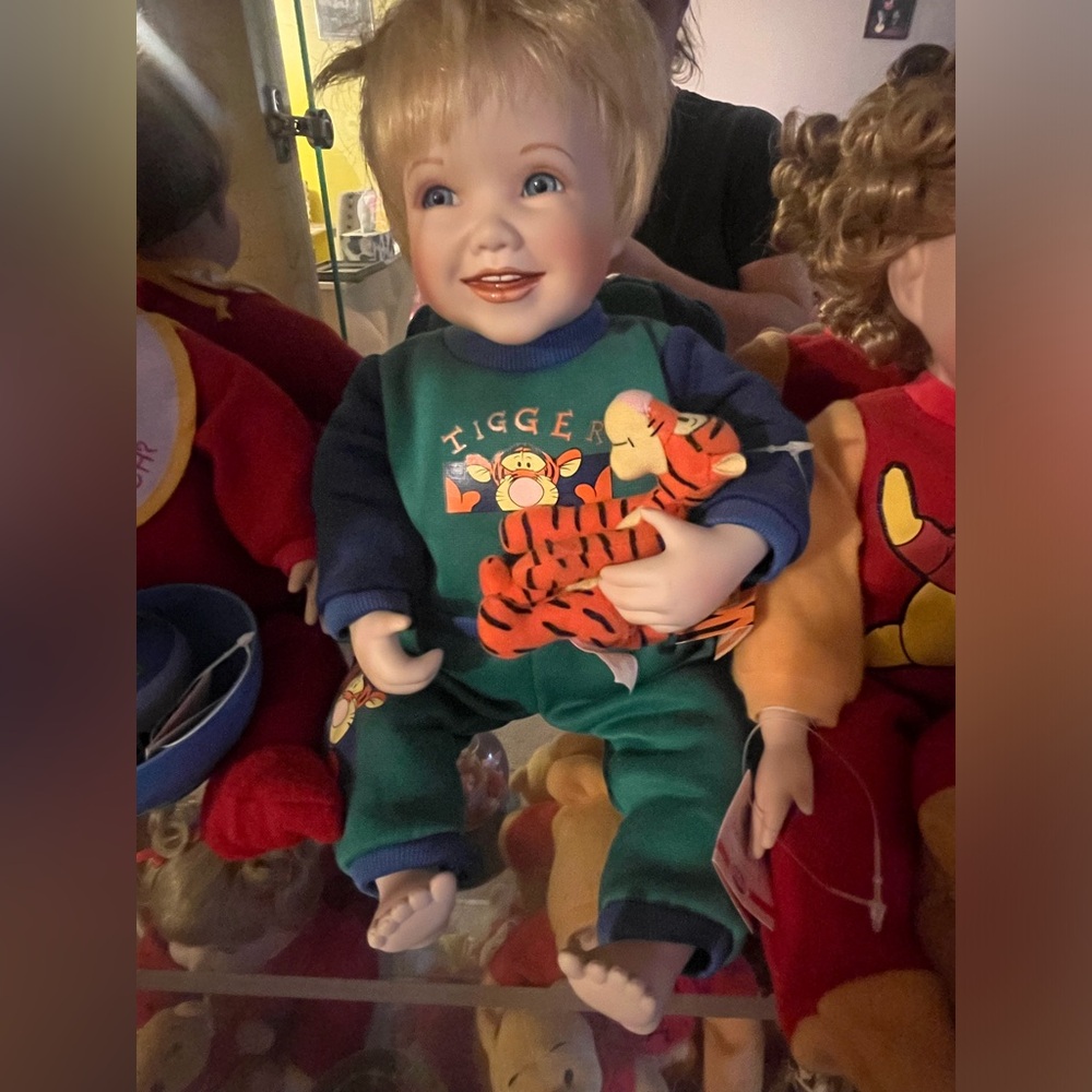 Peek a Boo Tigger by Robin Miller - Ashton-Drake Galleries